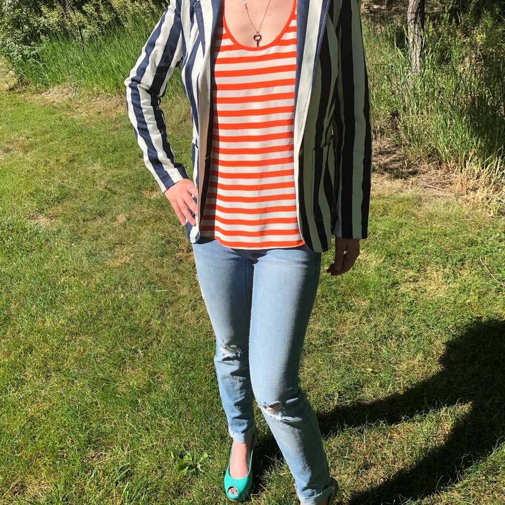 Juicy Couture Nautical Stripe Sailor Jacket
